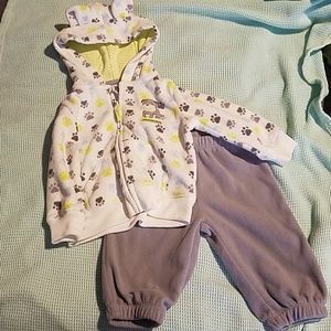 Carter's baby boy hoodie and pants set